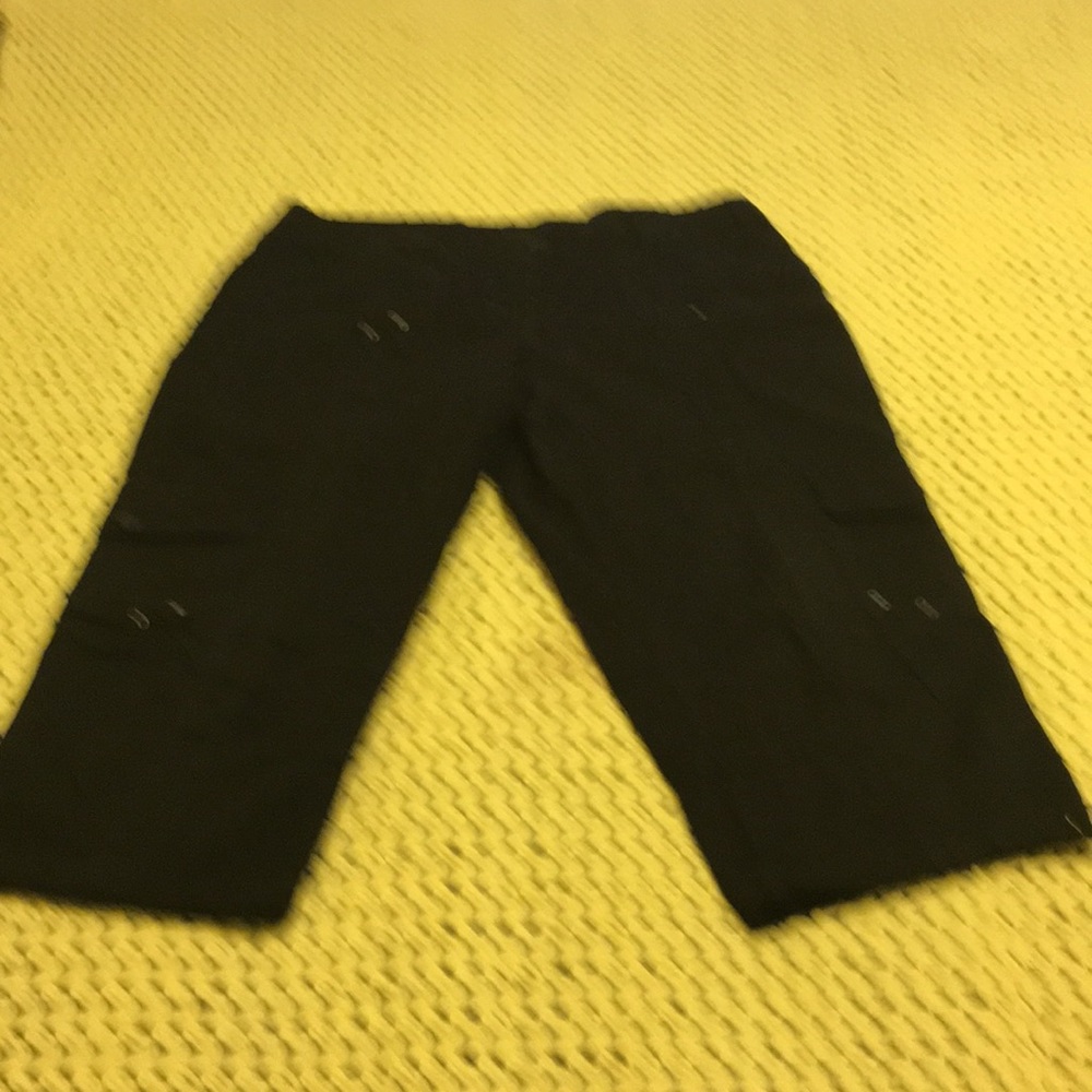 Black Multi Pocket Capris